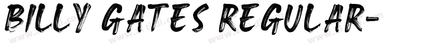 BILLY GATES Regular字体转换